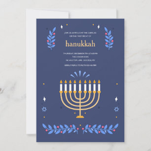 Hanukkah Light Einladung
