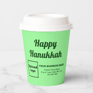 Hanukkah Light Green Paper Cup Pappbecher