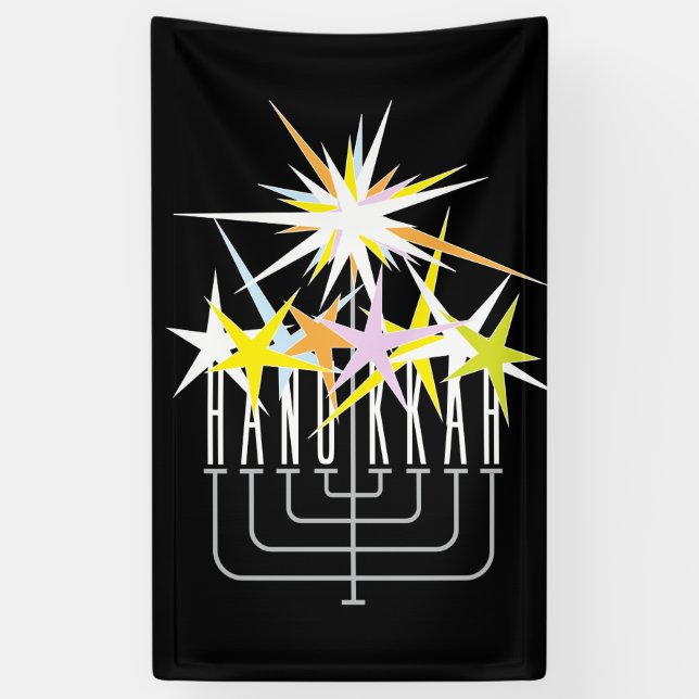 HANUKKAH LIGHTS BANNER (Vertikal)