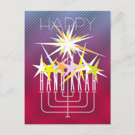 HANUKKAH LIGHTS FEIERTAGSPOSTKARTE