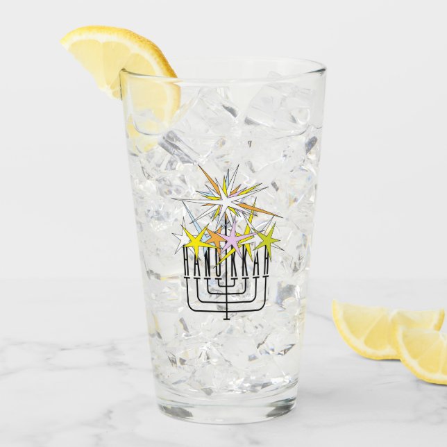 Hanukkah Lights Glas (Vorderseite Ice)