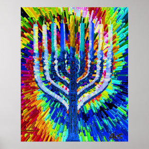 HANUKKAH LIGHTS POSTER