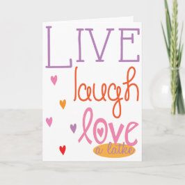 Hanukkah "Live Lagh Liebe a latke" Karte mit Umsch