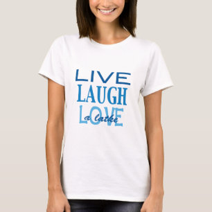 Hanukkah "Live Laugh Liebe a Latke" Blauer T - Shi T-Shirt
