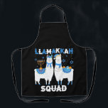 Hanukkah Llama Christmas Happy Llamakah Squad Cute Schürze<br><div class="desc">Funny llama alpaca Menorah gifts for women and men,  teens,  kids,  girls,  boys who love Hannukah,  Channukah Jewish Holidays,  Happy Llamakah,  Jewish llama Christmas stockings. Ideal gift for Christmas,  St. Nick,  New Year,  birthday gift and other holidays.</div>