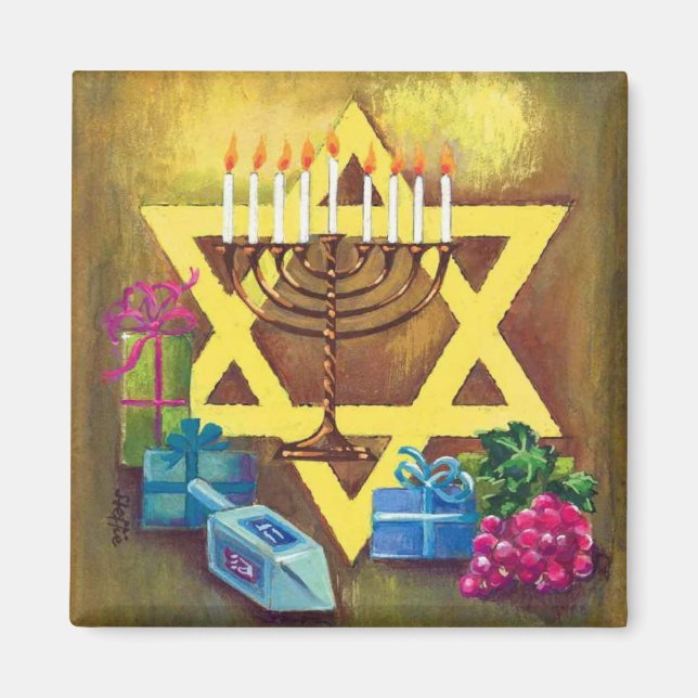 Hanukkah Magnet (Vorne)
