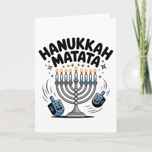 Hanukkah Matata Lustiges Jüdisches Hanukkah Karte
