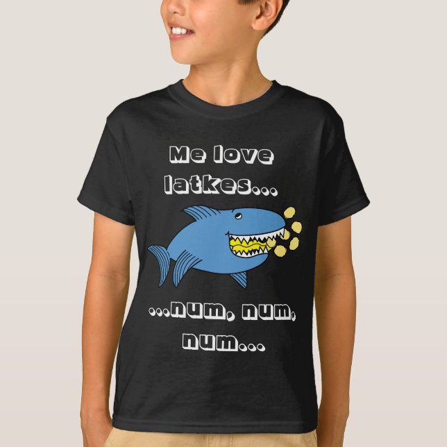 Hanukkah Me Liebe Latkes/Dark Color Shirt (Vorderseite)