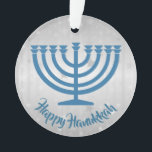 Hanukkah Menorah Akrylic Ornament<br><div class="desc">.Hanukkah Menorah Akrylornament mit anpassbarem Text</div>
