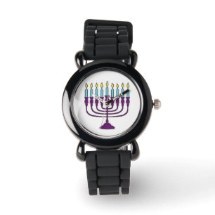 Hanukkah Menorah Armbanduhr