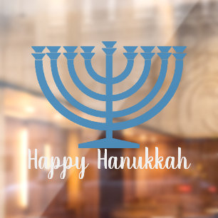 Hanukkah Menorah Design Fensterheber Fensteraufkleber