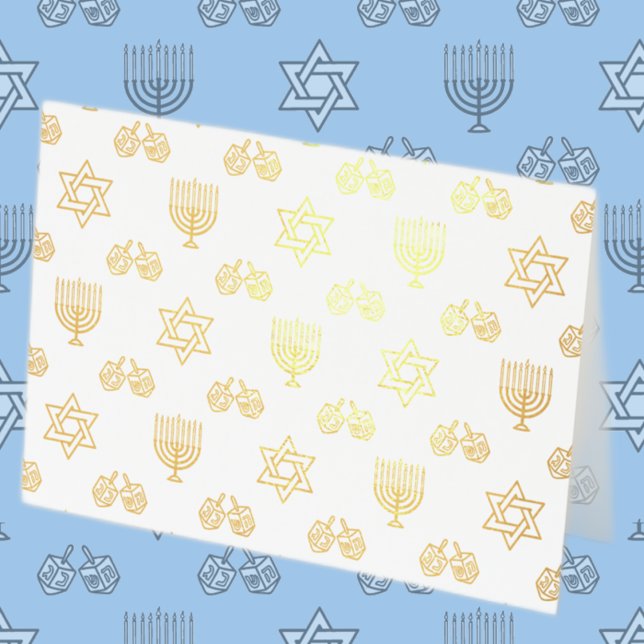 Hanukkah Menorah Foil Card Folienkarte (Von Creator hochgeladen)