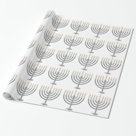 Hanukkah menorah geschenkpapier