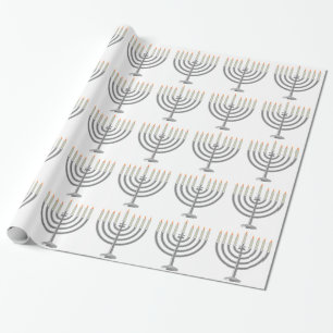 Hanukkah menorah geschenkpapier