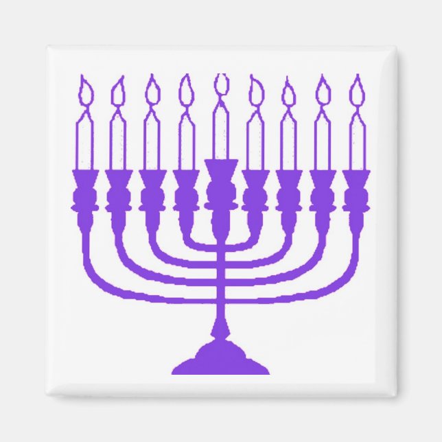 Hanukkah Menorah Magnet (Vorne)