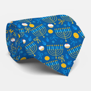 Hanukkah Menorah Neck Tie Krawatte