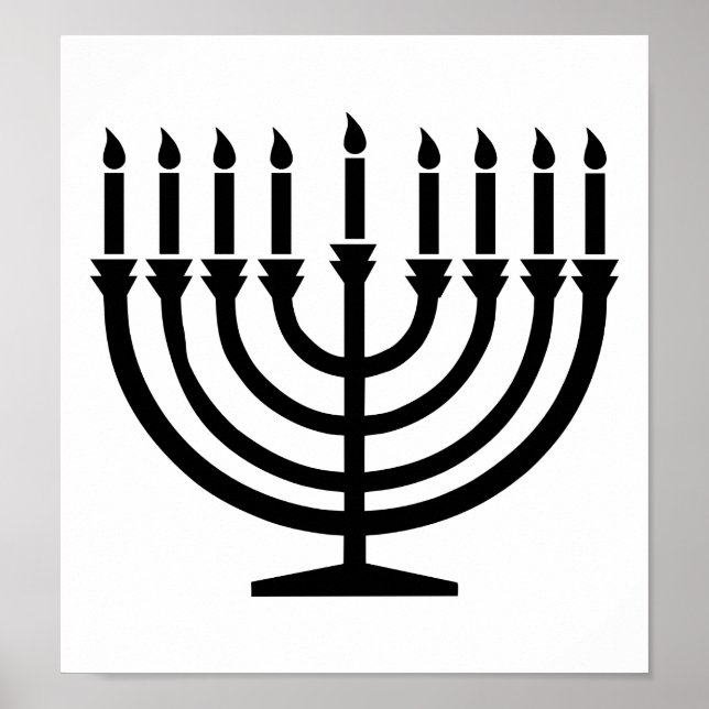 Hanukkah Menorah Poster (Vorne)