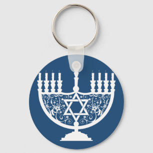 Hanukkah Menorah Schlüsselanhänger