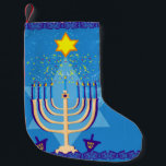 hanukkah menorah Strumpf Kleiner Weihnachtsstrumpf<br><div class="desc">"hanukkah menorah ", "glückliche hanukkah",  menorah, "star david" , "chanukah jewish",  Hanukkah, "jüdische Feiertage"chanukah,  hannukah, chanukkah</div>
