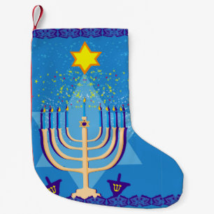 hanukkah menorah Strumpf Kleiner Weihnachtsstrumpf