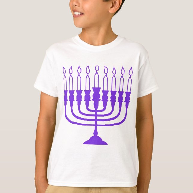 Hanukkah Menorah T-Shirt (Vorderseite)
