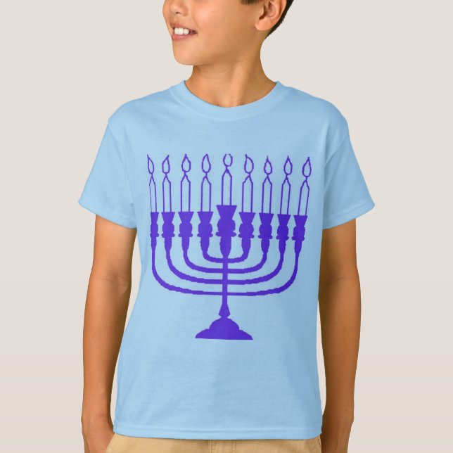 Hanukkah Menorah T-Shirt (Vorderseite)