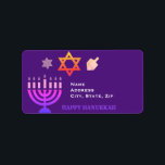 Hanukkah Menorah und Dreidels Adressaufkleber<br><div class="desc">.Feiern Sie acht Tage und acht Nächte des Festivals der Lichter mit Hanukkah-Karten und Geschenken. Das Lichterfest ist hier. Lächle die Menorah, spiele mit dem dreiel und feiere auf Latkes und Sufganiyots. Feiern Sie den Geist von Hanukkah mit Freunden, Familie und Lieben, indem Sie ihnen Happy Hanukkah wünschen.</div>