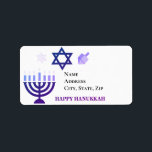 Hanukkah Menorah und Dreidels Adressaufkleber<br><div class="desc">.Feiern Sie acht Tage und acht Nächte des Festivals der Lichter mit Hanukkah-Karten und Geschenken. Das Lichterfest ist hier. Lächle die Menorah, spiele mit dem dreiel und feiere auf Latkes und Sufganiyots. Feiern Sie den Geist von Hanukkah mit Freunden, Familie und Lieben, indem Sie ihnen Happy Hanukkah wünschen.</div>