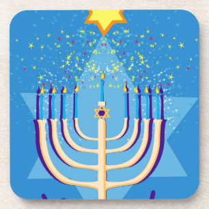 hanukkah menorah untersetzer