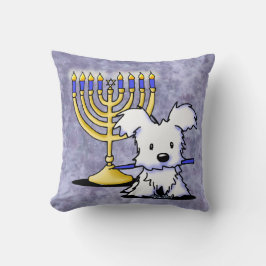 Hanukkah Menorah Westie Kissen