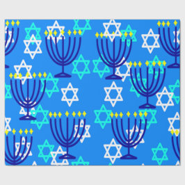 Hanukkah Menorahs Geschenkpapier