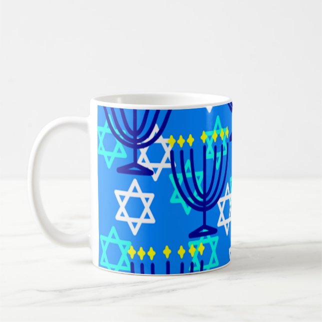 Hanukkah Menorahs Kaffeetasse (Links)