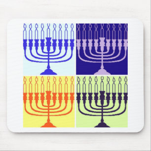 Hanukkah Minorah Mousepad