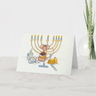 Hanukkah Mouse Feiertagskarte