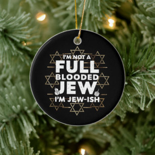 Hanukkah nicht vollständig blutrünstige jüdische C Keramik Ornament