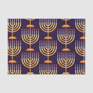 Hanukkah Packpapier menorah glücklichen Urlaub Seidenpapier