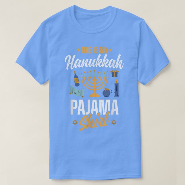 Hanukkah Pajama   Hanukkah  T-Shirt (Design vorne)
