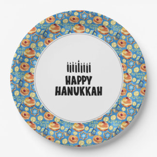 Hanukkah Pappteller