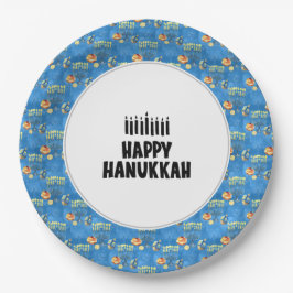 Hanukkah Pappteller