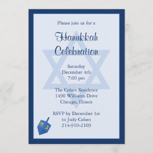 Hanukkah-Party Einladung