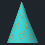 Hanukkah Party mit dem Titel "Gold Hanging Charms" Partyhütchen<br><div class="desc">Hanukkah Party Hat "Golden Dreidel und Star Hanging Charms" Personalisieren durch Hinzufügen von Text überall auf Party Hut. Wählen Sie Ihren bevorzugten Schriftart Stil, Farbe und Größe. Fügen Sie Ihrem Hanukkah Party mit diesen niedlichen und farbenfrohen Party Hüten. Lasst uns das Party loslegen! Genießen Sie unsere passenden Teller, Servietten und...</div>