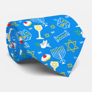 Hanukkah Pattern Krawatte