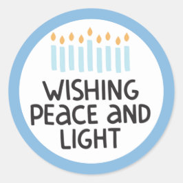 Hanukkah Peace und Light Sticker
