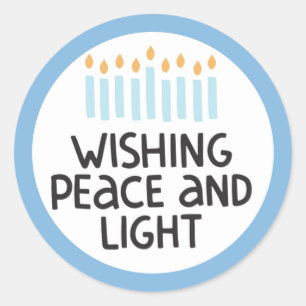 Hanukkah Peace und Light Sticker