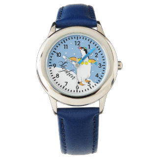 Hanukkah Penguin Watch Personalize Armbanduhr