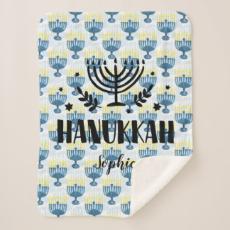 Hanukkah Personalisiert Sherpa Blanket Sherpadecke