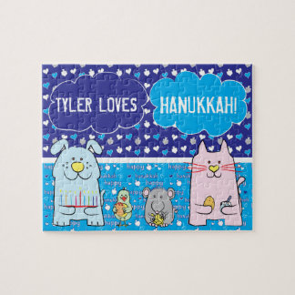 Hanukkah "PETS" Personalisiertes Puzzle