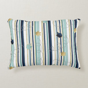 Hanukkah Pillow Dreidels N Stars Dekokissen