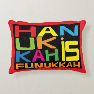 Hanukkah Pillow "Hanukkah is Funukkah" Dekokissen