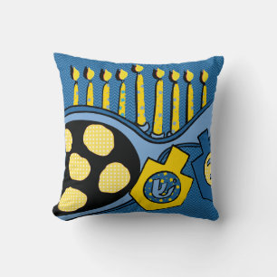 Hanukkah Pillow "LATKES AND SOUR CREAM" Kissen